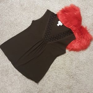 Ann Taylor Loft Lace Soft Blouse